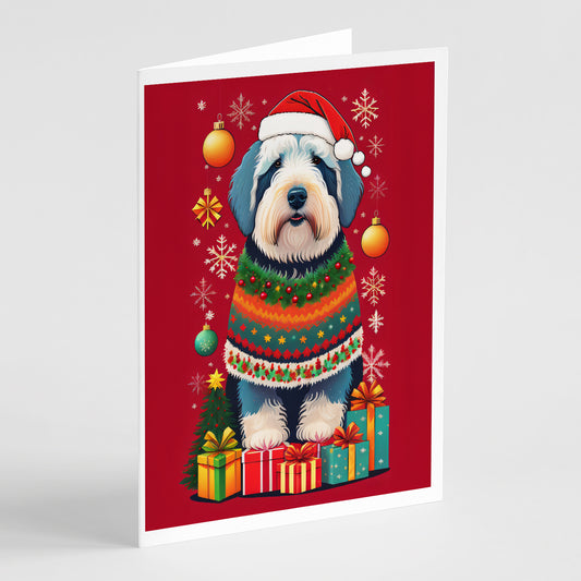 Buy this Old English Sheepdog Holiday Christmas Greeting Cards Pack of 8