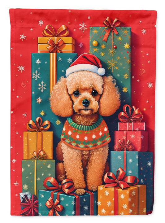 Buy this Poodle Holiday Christmas House Flag