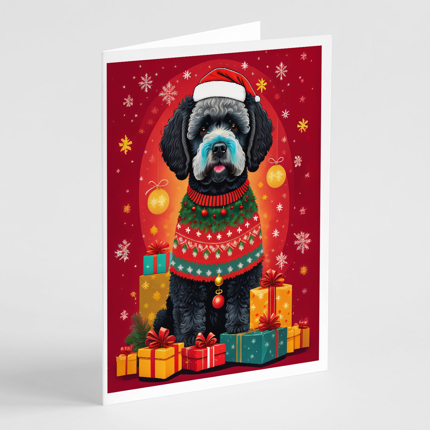 Buy this Portuguese Water Dog Holiday Christmas Greeting Cards Pack of 8