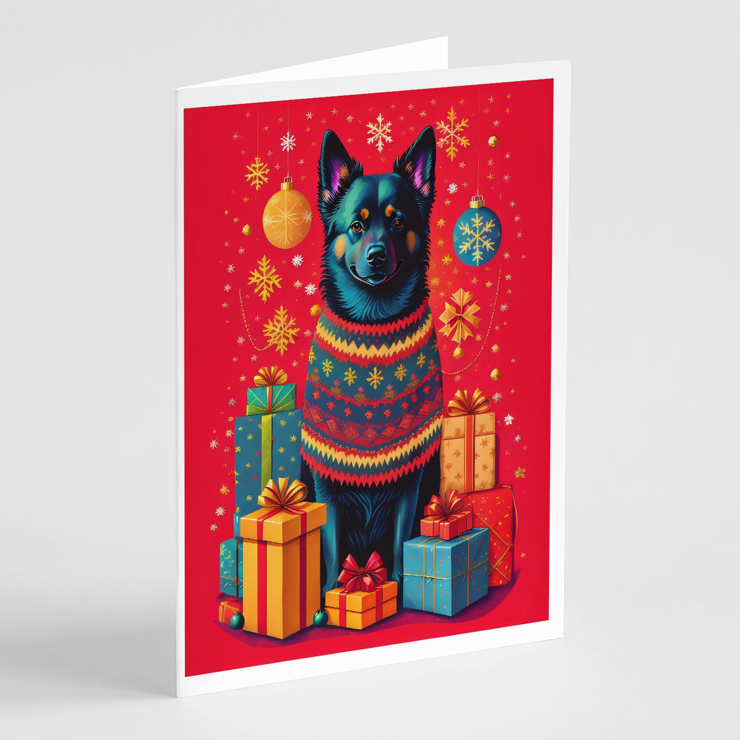 Buy this Schipperke Holiday Christmas Greeting Cards Pack of 8