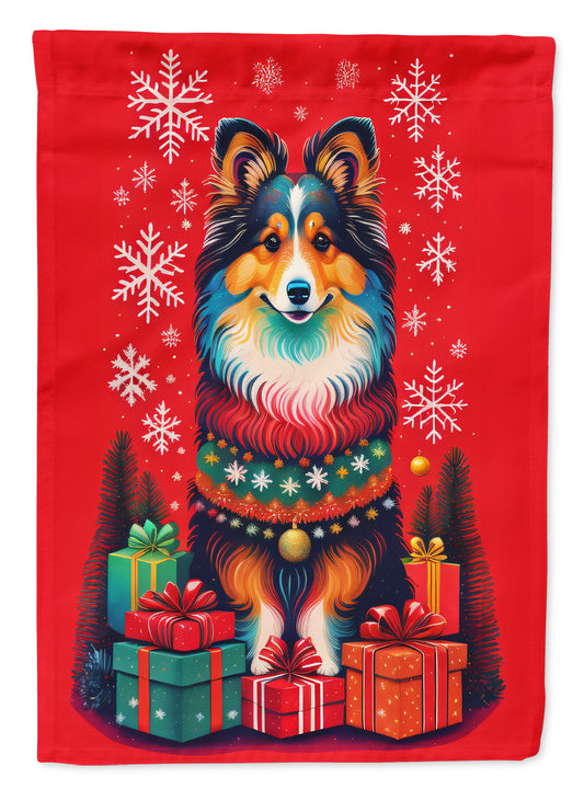 Buy this Sheltie Holiday Christmas Garden Flag