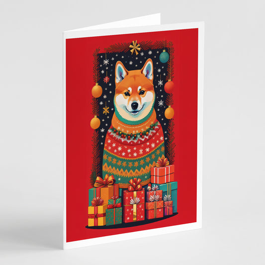 Buy this Shiba Inu Holiday Christmas Greeting Cards Pack of 8