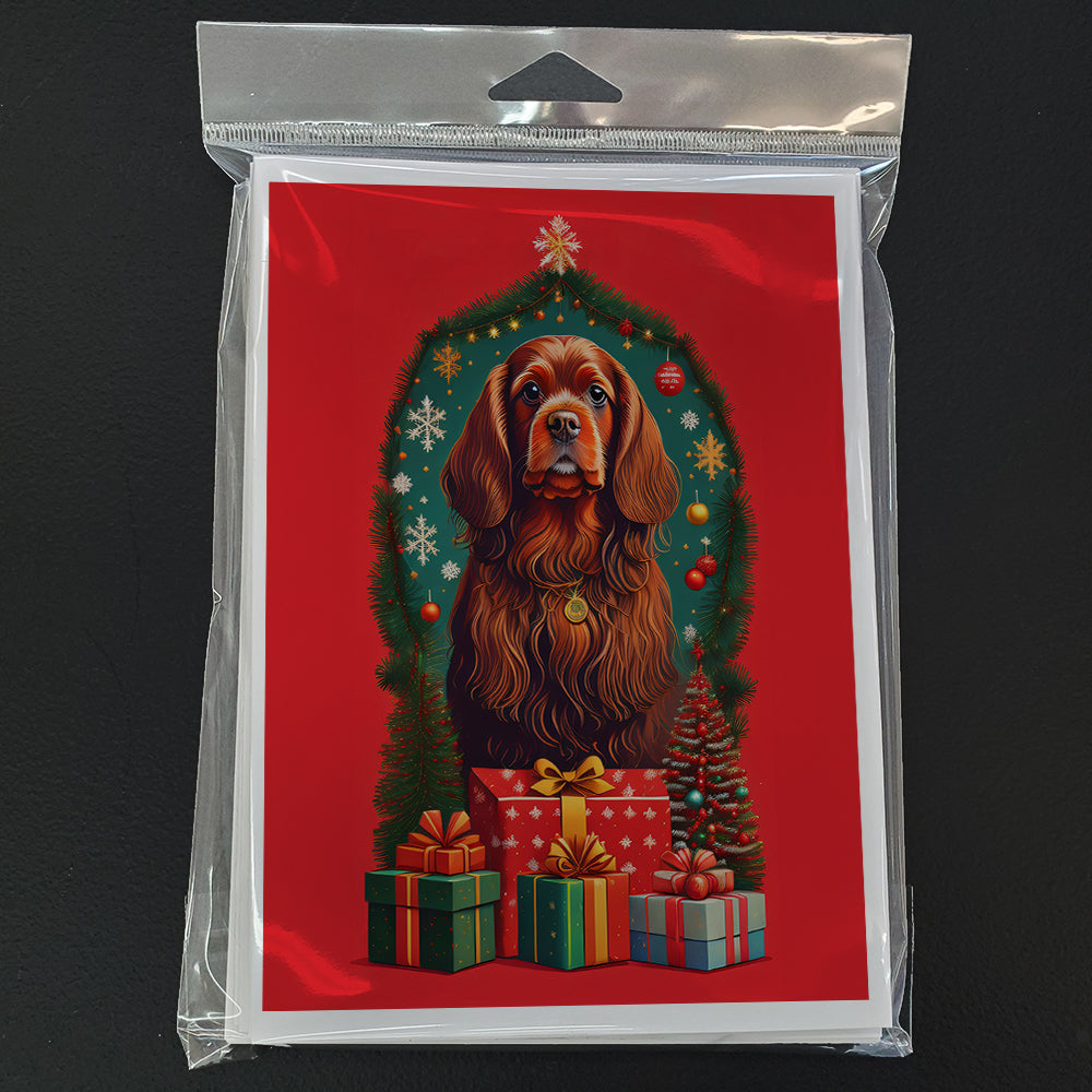 Sussex Spaniel Holiday Christmas Greeting Cards Pack of 8