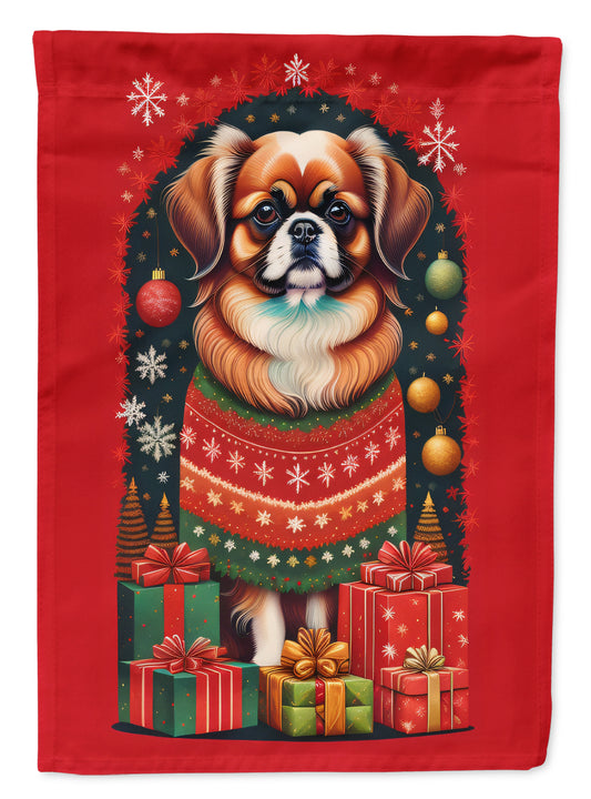 Buy this Tibetan Spaniel Holiday Christmas House Flag