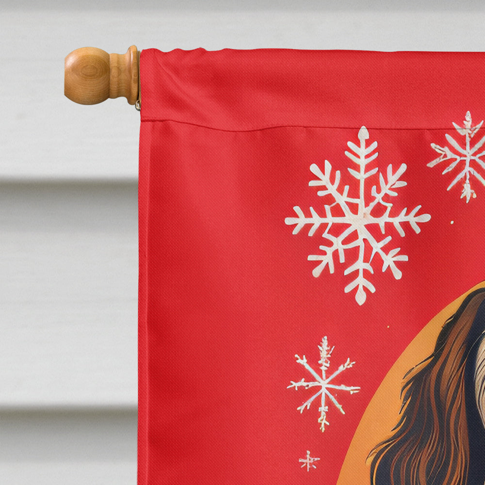 Tibetan Terrier Holiday Christmas House Flag