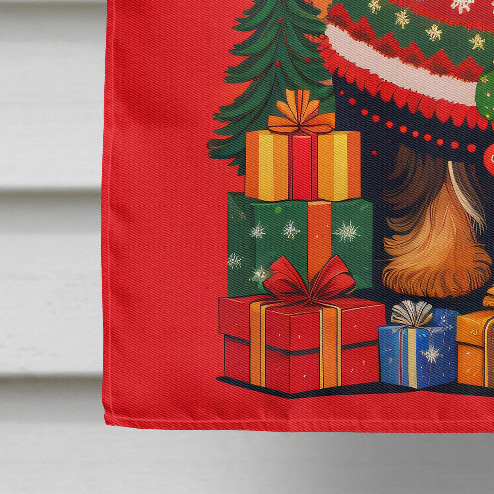 Tibetan Terrier Holiday Christmas House Flag