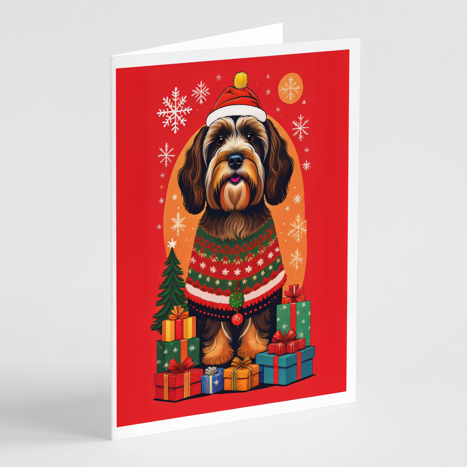 Buy this Tibetan Terrier Holiday Christmas Greeting Cards Pack of 8