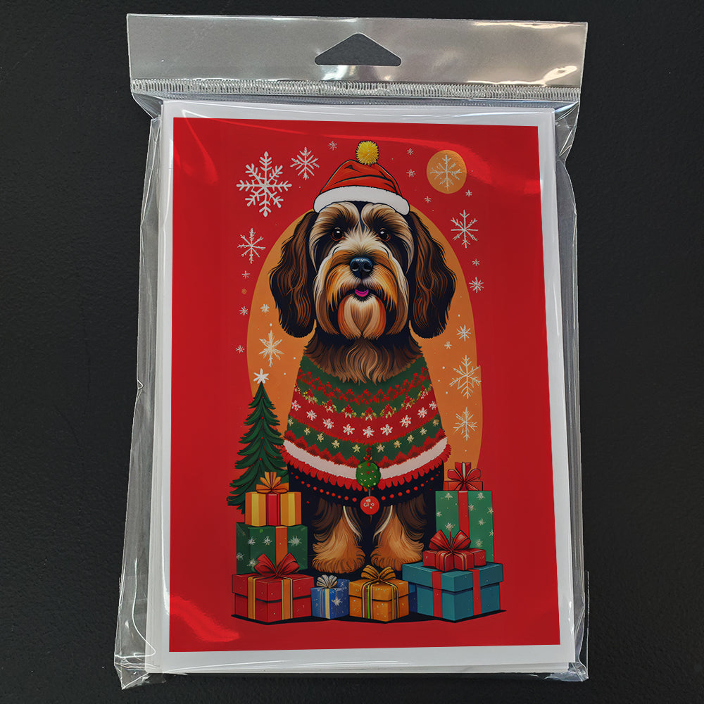 Tibetan Terrier Holiday Christmas Greeting Cards Pack of 8