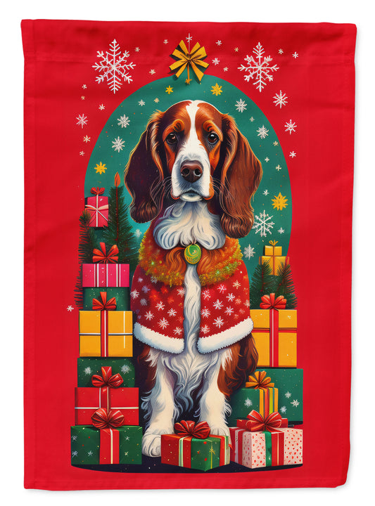 Buy this Welsh Springer Spaniel Holiday Christmas House Flag