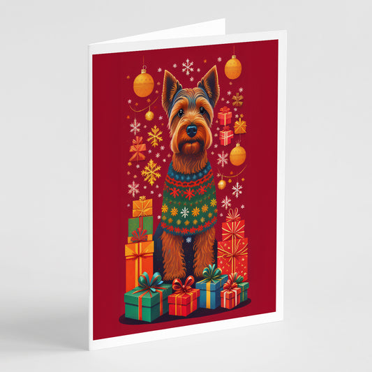 Buy this Welsh Terrier Holiday Christmas Greeting Cards Pack of 8