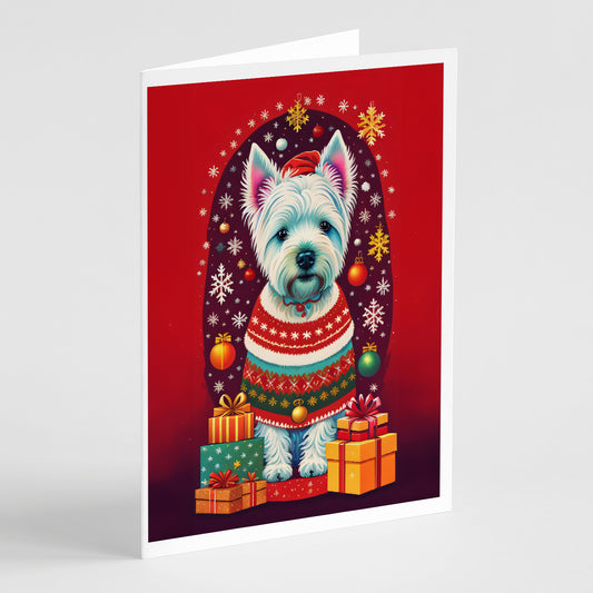 Buy this Westie Holiday Christmas Greeting Cards Pack of 8