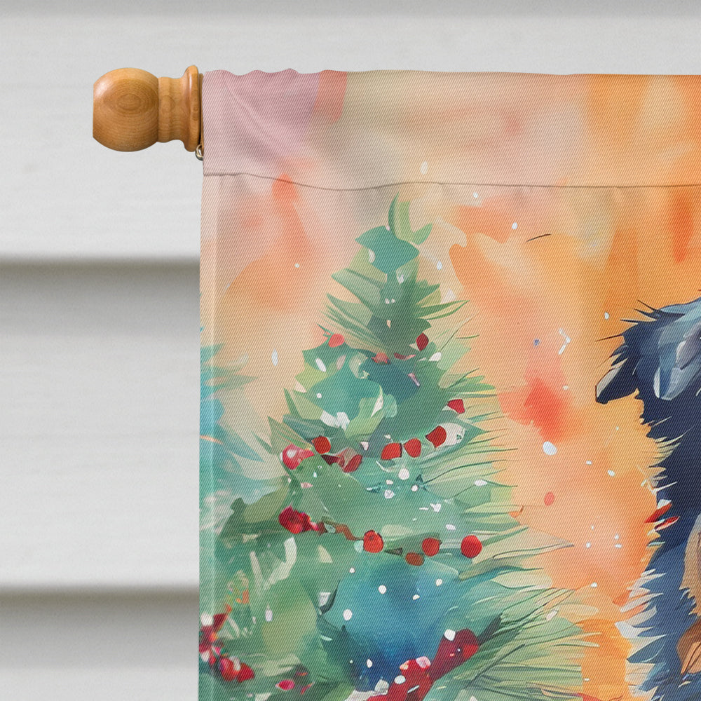 Australian Shepherd Christmas House Flag