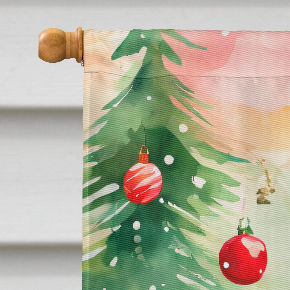 Belgian Malinois Christmas House Flag