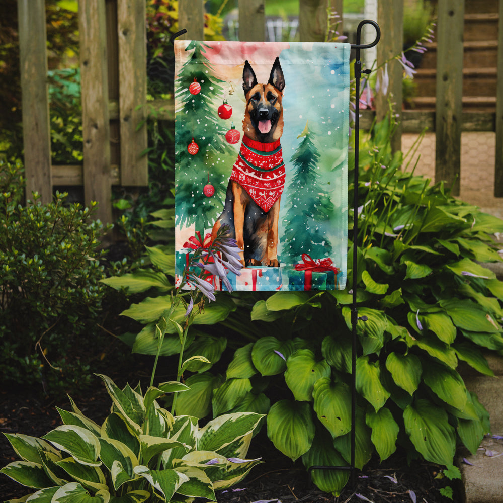 Belgian Malinois Christmas Garden Flag