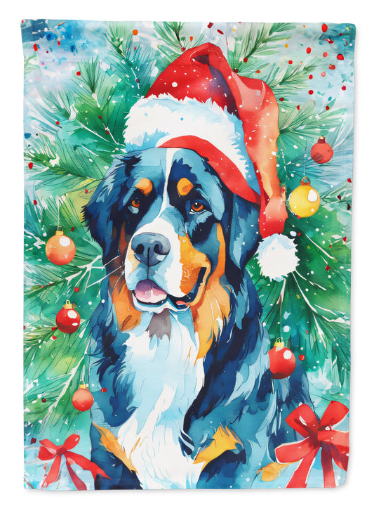 Buy this Bernese Mountain Dog Christmas House Flag
