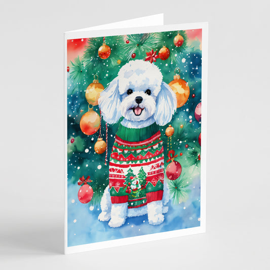 Buy this Bichon Frise Christmas Greeting Cards Pack of 8