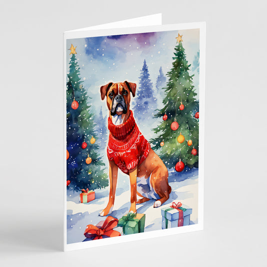 Buy this Boxer Christmas Greeting Cards Pack of 8