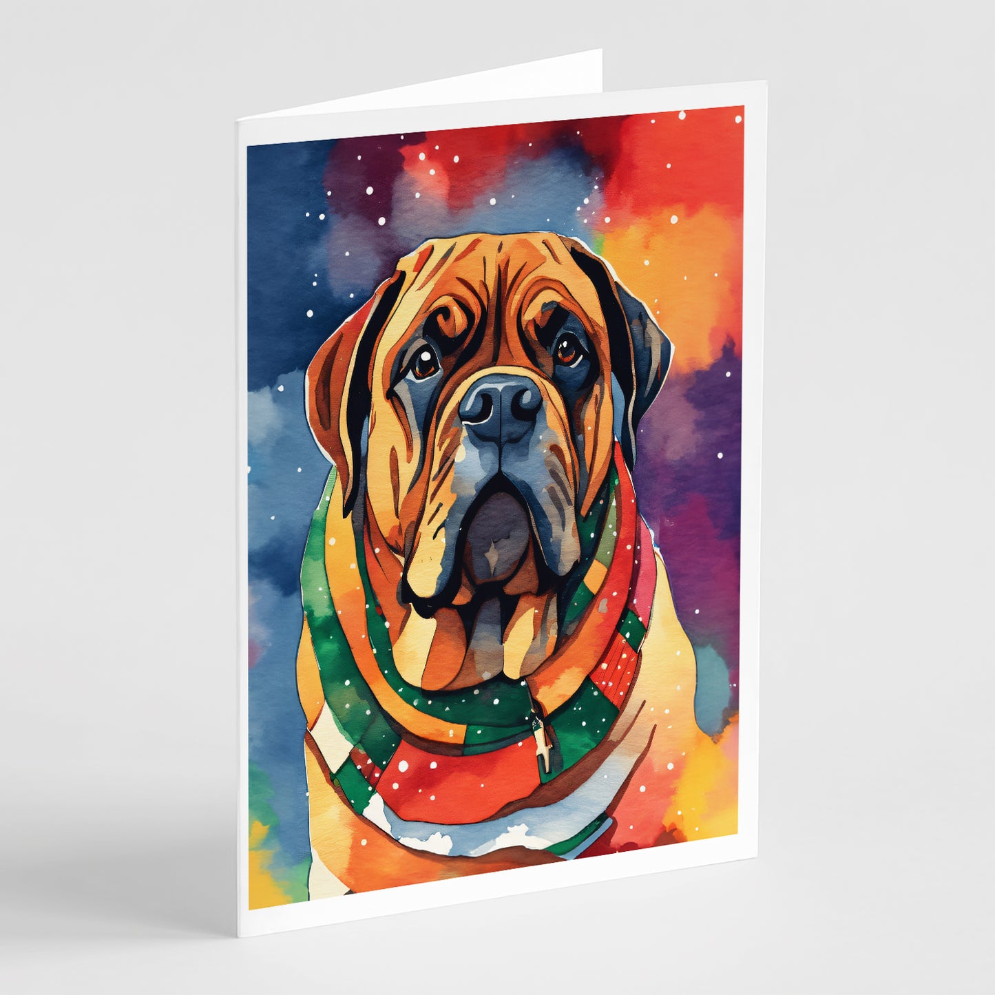 Buy this Bullmastiff Christmas Greeting Cards Pack of 8