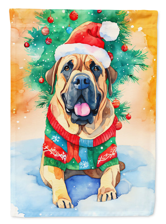 Buy this Bullmastiff Christmas House Flag