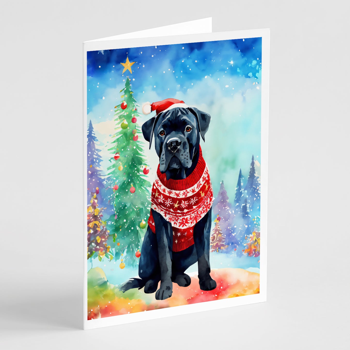 Buy this Cane Corso Christmas Greeting Cards Pack of 8