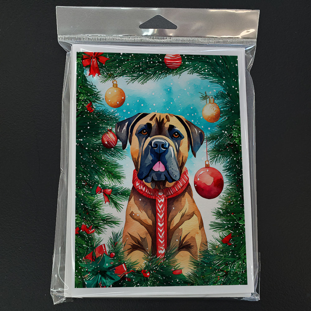 Cane Corso Christmas Greeting Cards Pack of 8