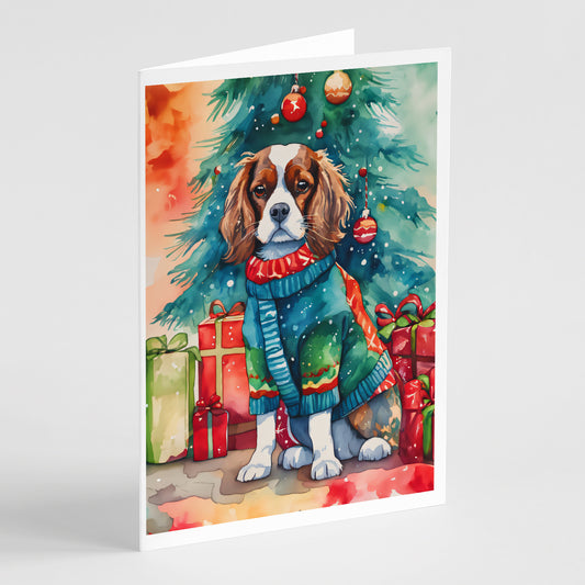 Buy this Cavalier Spaniel Christmas Greeting Cards Pack of 8