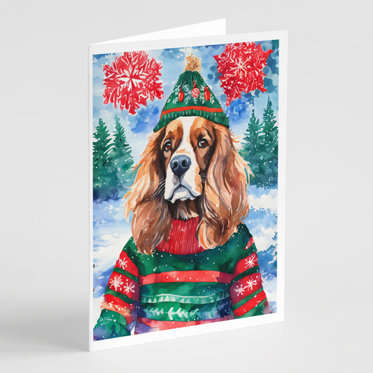 Buy this Cavalier Spaniel Christmas Greeting Cards Pack of 8