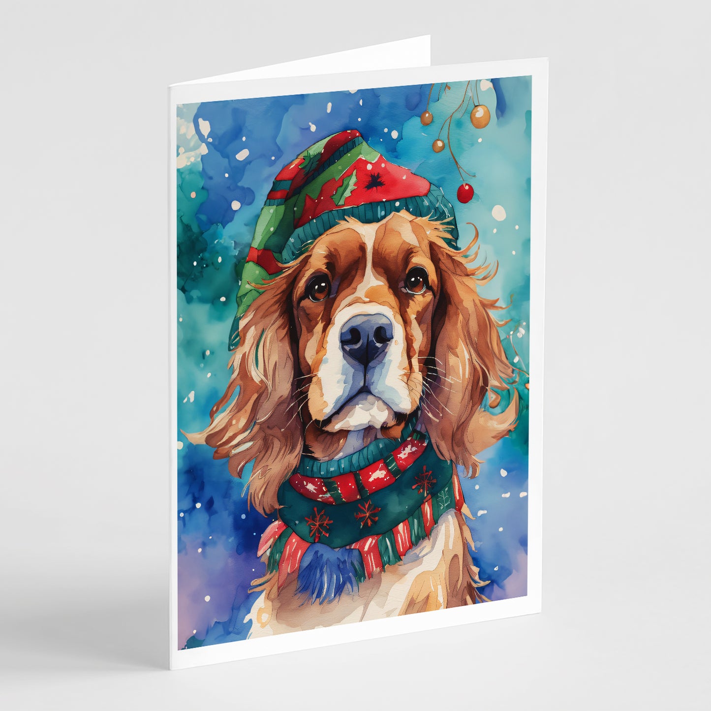 Buy this Cavalier Spaniel Christmas Greeting Cards Pack of 8