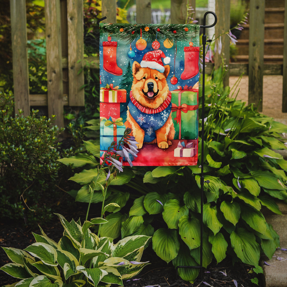 Chow Chow Christmas Garden Flag