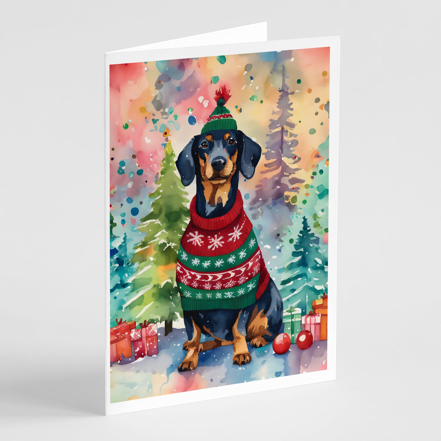 Buy this Dachshund Christmas Greeting Cards Pack of 8