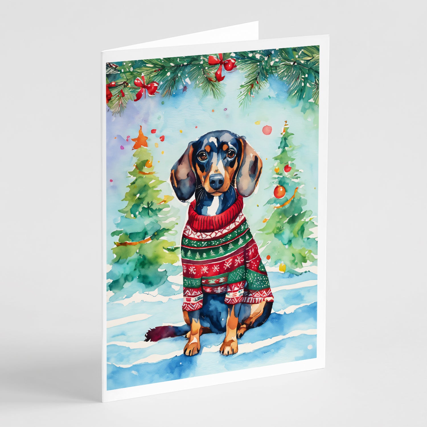 Buy this Dachshund Christmas Greeting Cards Pack of 8