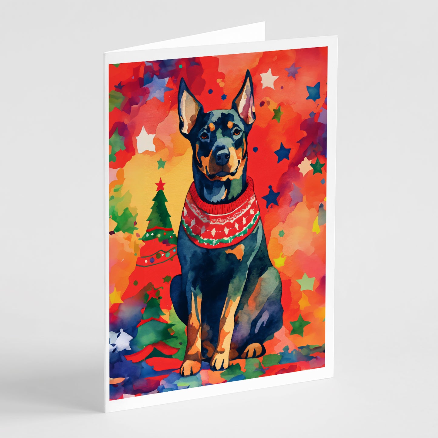 Buy this Doberman Pinscher Christmas Greeting Cards Pack of 8