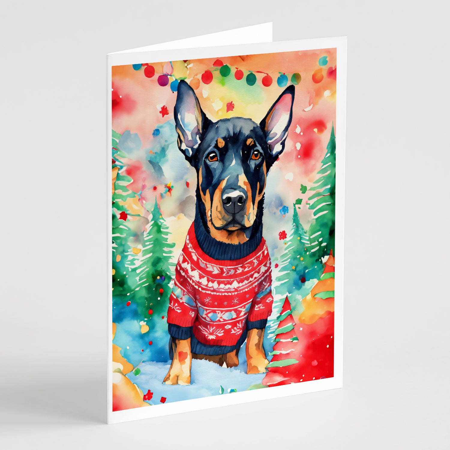 Buy this Doberman Pinscher Christmas Greeting Cards Pack of 8