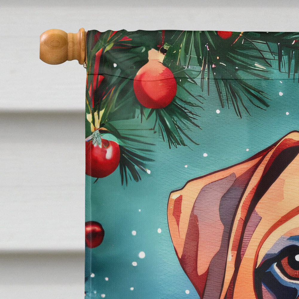 Dogue de Bordeaux Christmas House Flag