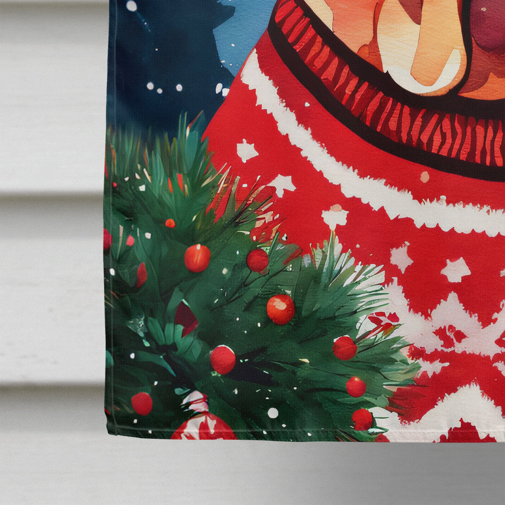 Dogue de Bordeaux Christmas House Flag