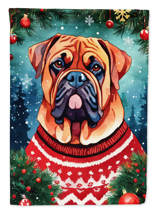 Buy this Dogue de Bordeaux Christmas Garden Flag