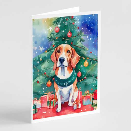 Buy this English Foxhound Christmas Greeting Cards Pack of 8