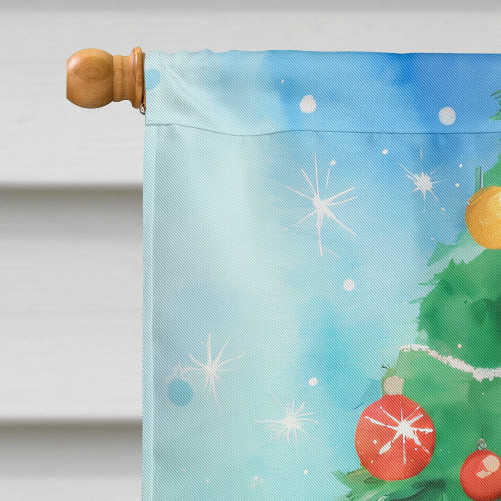 English Setter Christmas House Flag