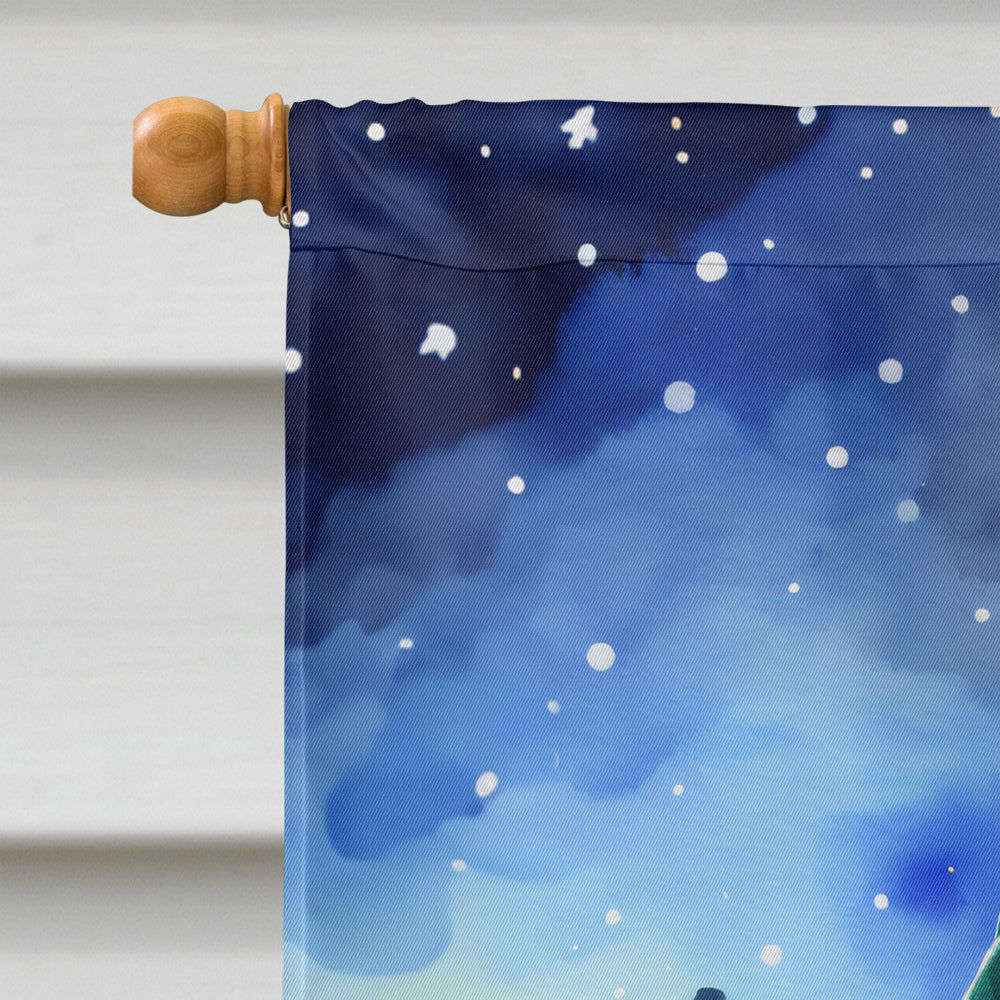 English Setter Christmas House Flag