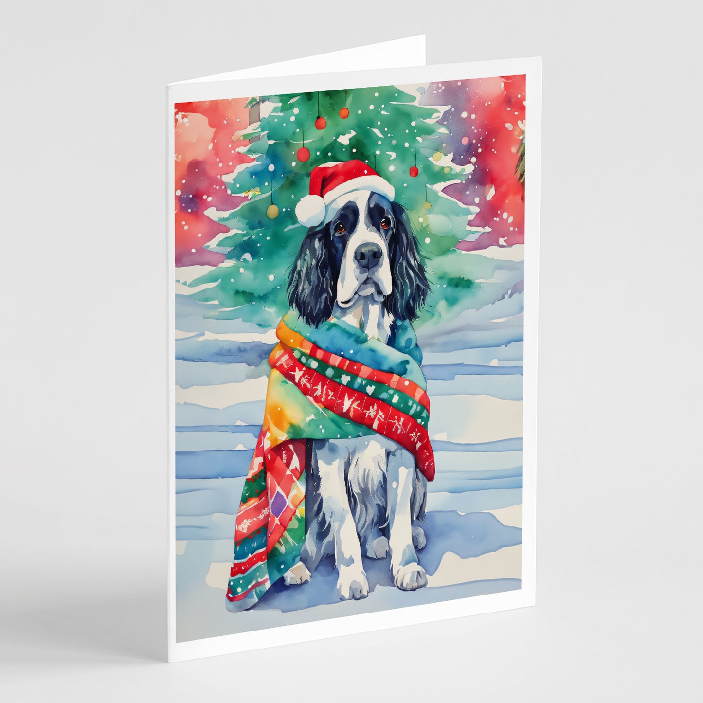 Buy this English Springer Spaniel Christmas Greeting Cards Pack of 8