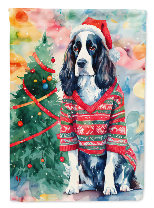 Buy this English Springer Spaniel Christmas House Flag