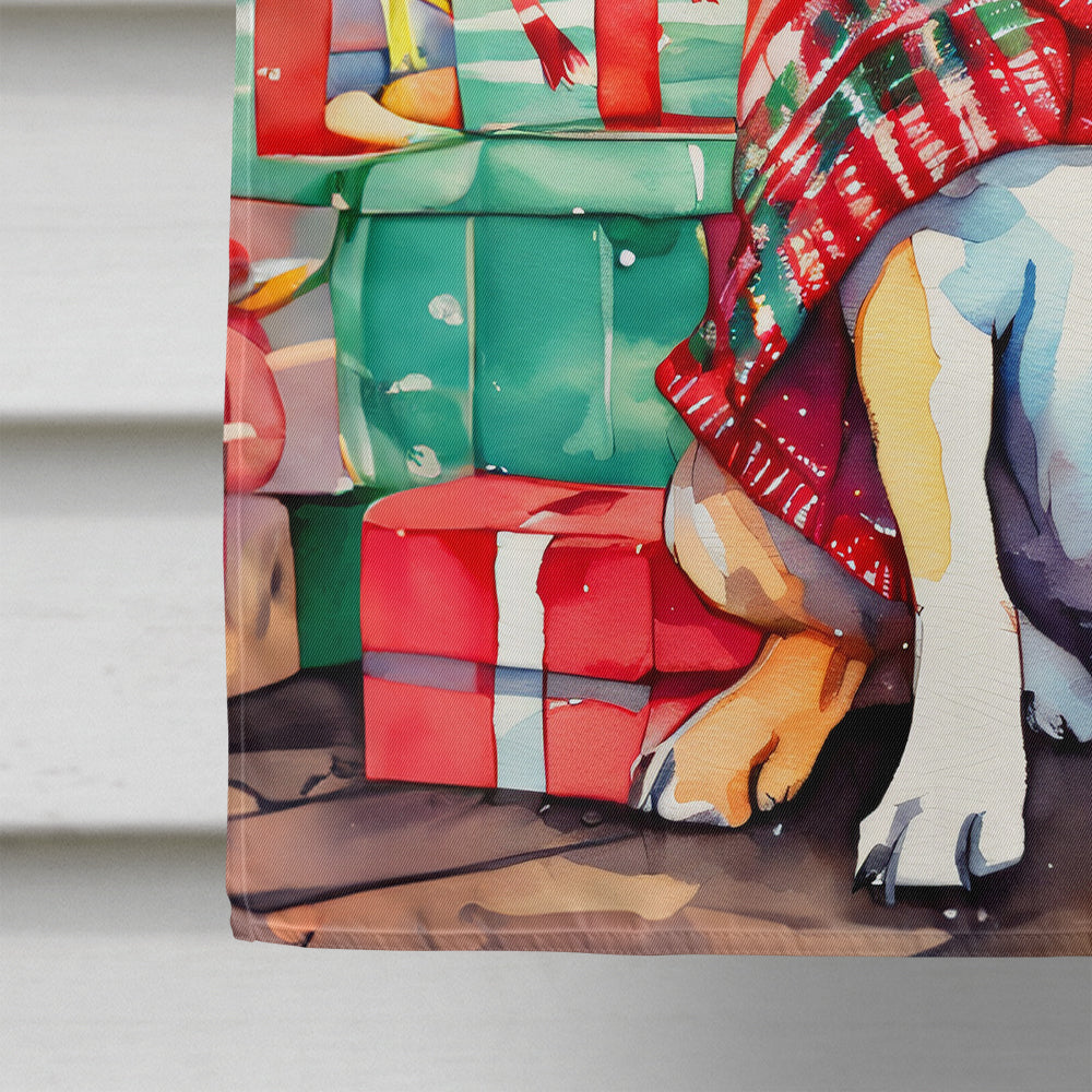 French Bulldog Christmas House Flag