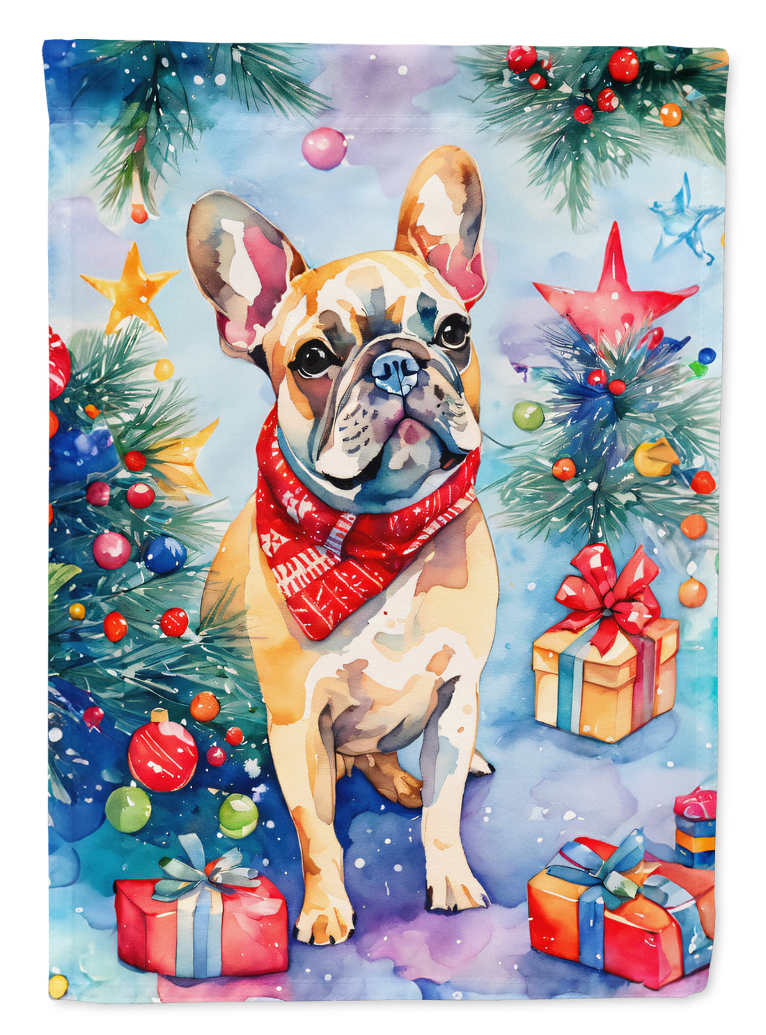 Buy this French Bulldog Christmas House Flag