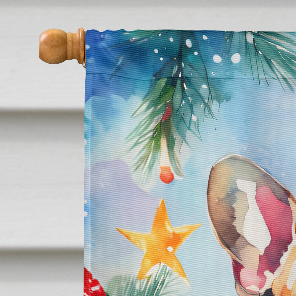 French Bulldog Christmas House Flag