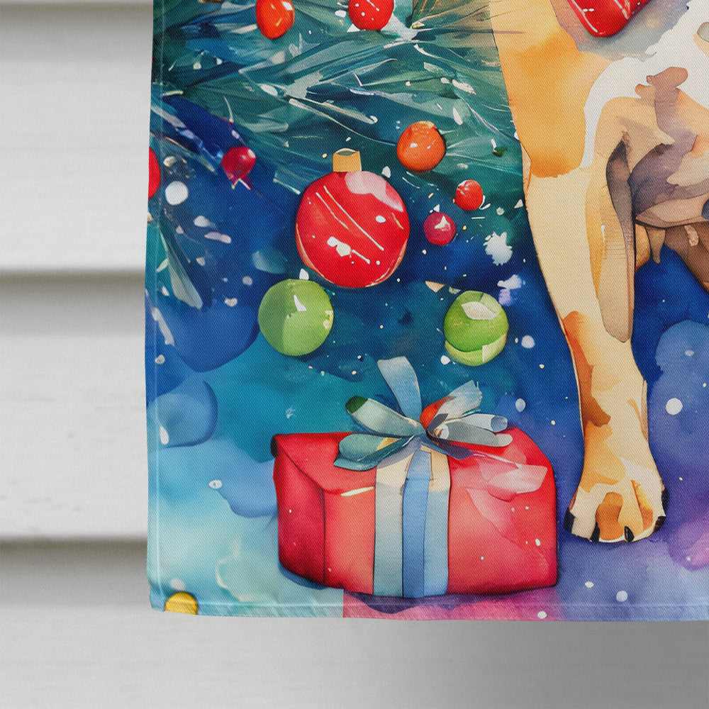 French Bulldog Christmas House Flag