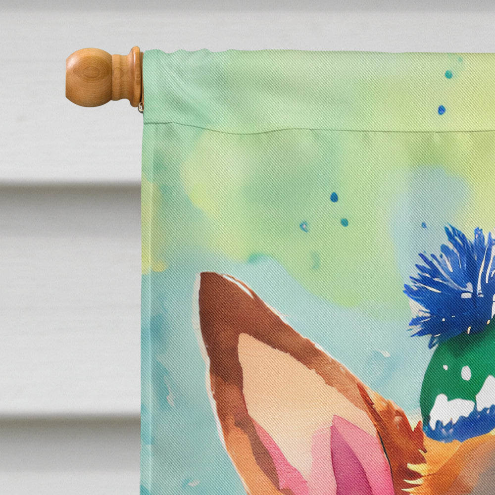 German Shepherd Christmas House Flag