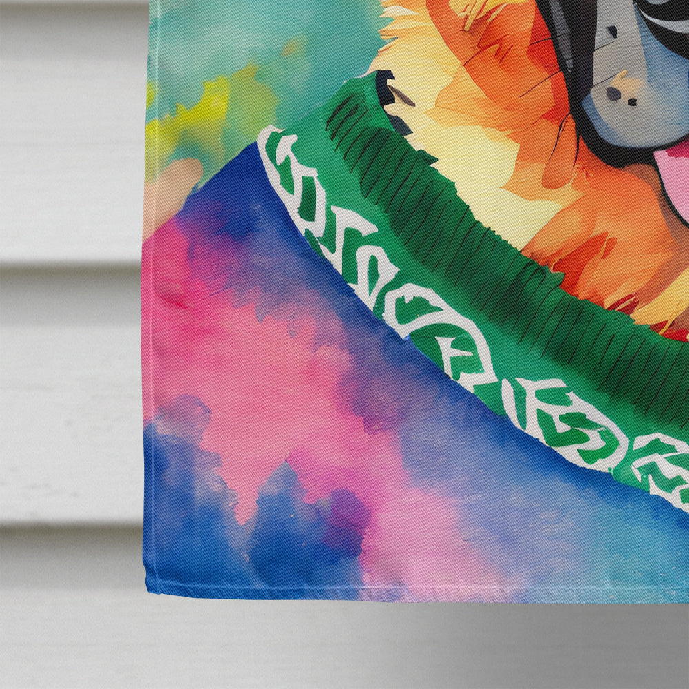 German Shepherd Christmas House Flag