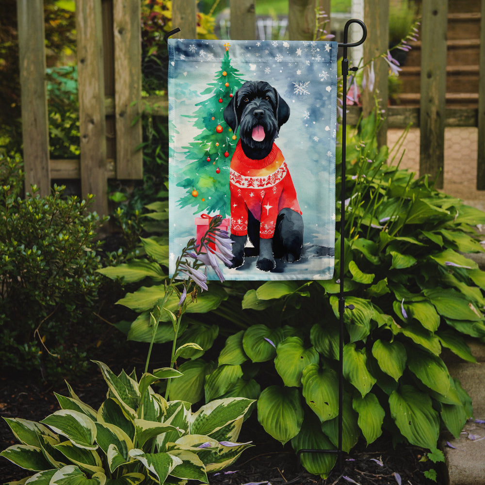 Giant Schnauzer Christmas Garden Flag