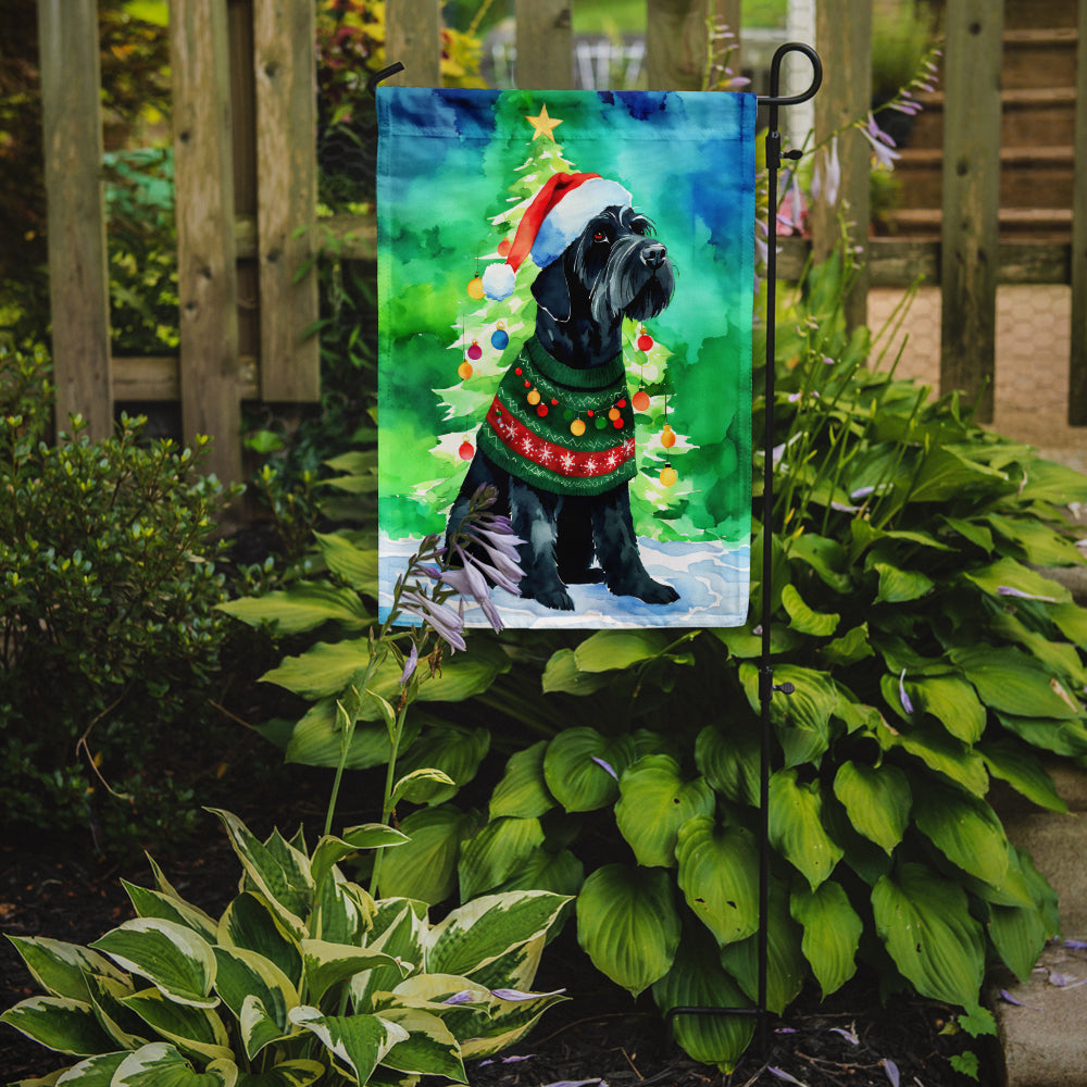 Giant Schnauzer Christmas Garden Flag