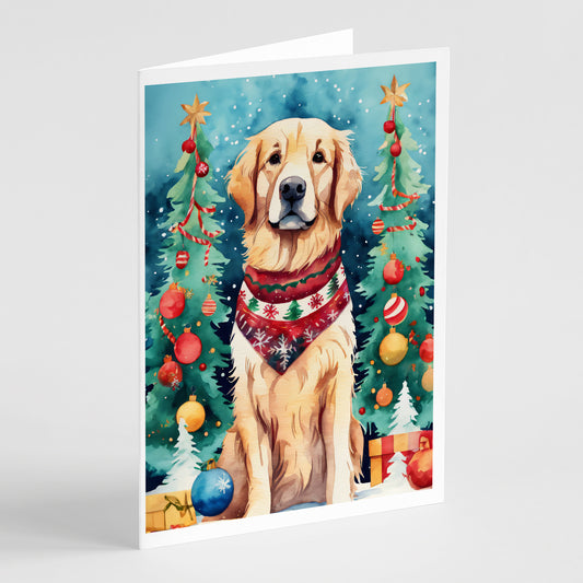 Buy this Golden Retriever Christmas Greeting Cards Pack of 8